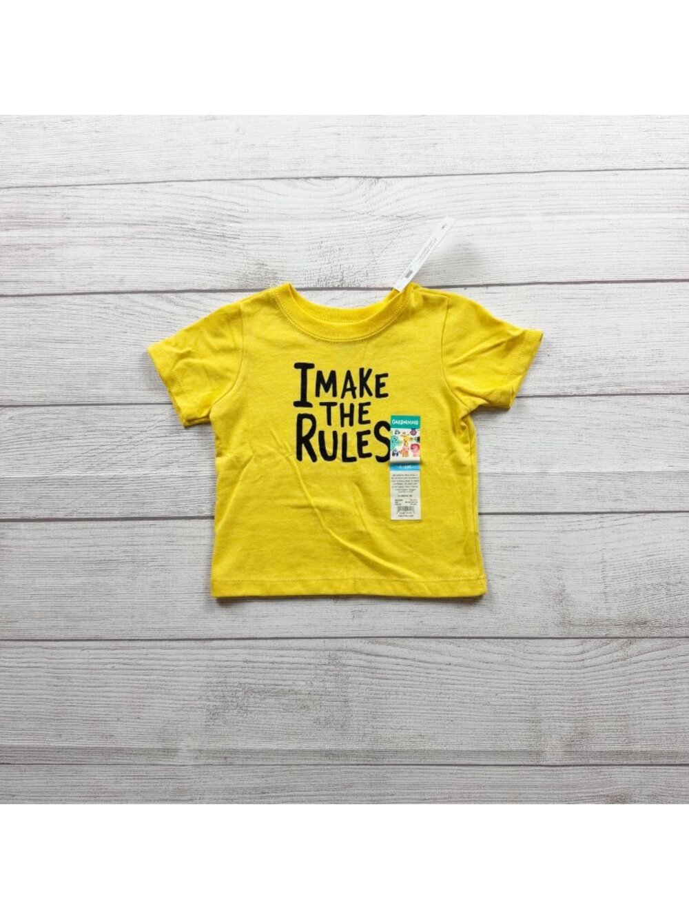 Garanimals Baby "I Make The Rules" Short Sleeve Graphic Tee NWT 3-6 Months